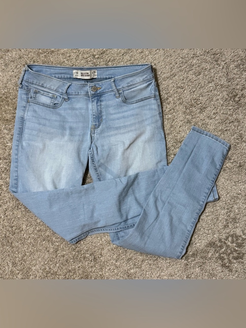 Hollister Super Skinny Light Wash Jeans Women’s 7R W28 L31